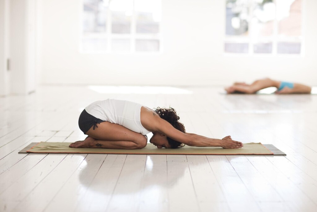 Child yoga pose good for period cramps