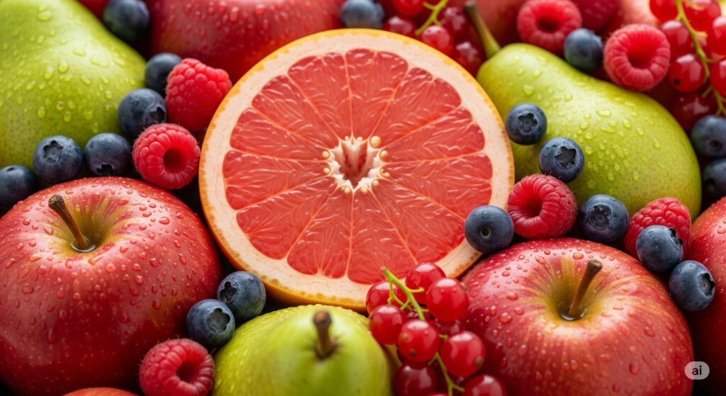 Berries, grapefruit, apples, and pears that help boost fat burning naturally