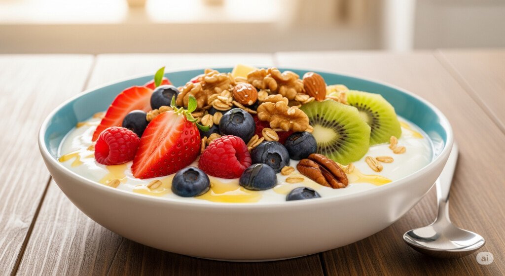 A balanced diet rich in fiber and probiotics supports gut health, which enhances recovery and physical performance.