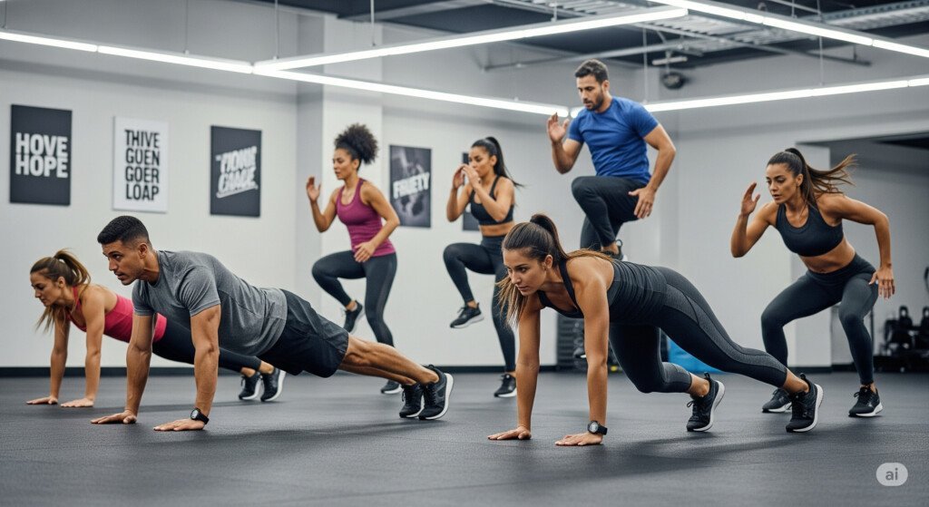 HIIT workouts burn fat in less time compared to traditional cardio, boosting fat loss and cardiovascular health