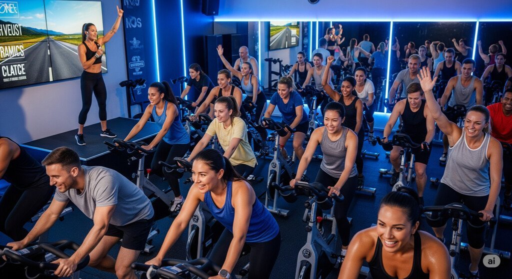 Group fitness classes provide motivation and accountability, helping individuals stay consistent with their fitness goals