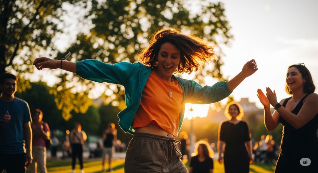 Dancing is a fun full-body workout that improves cardiovascular fitness, coordination, and mood