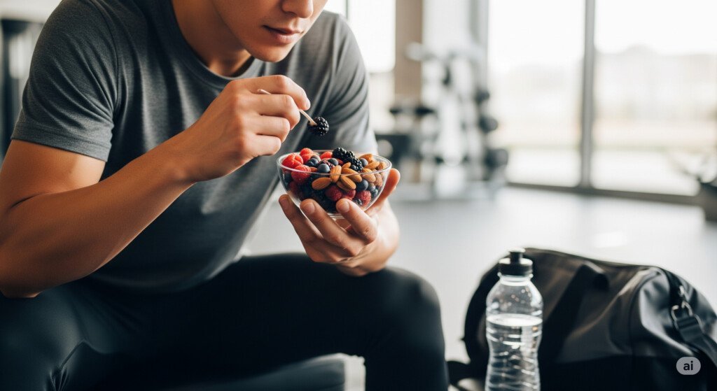 Consuming healthy snacks before a workout boosts energy levels and enhances performance during exercise