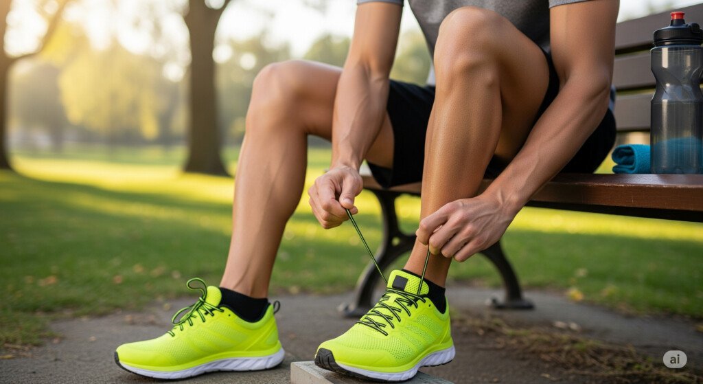 Proper footwear ensures support and stability, reducing injury risk and improving exercise performance.