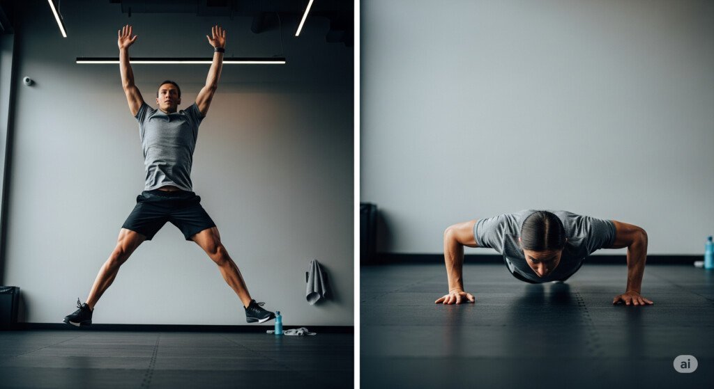 Circuit training combines cardio and strength exercises for a full-body workout that builds endurance and muscle