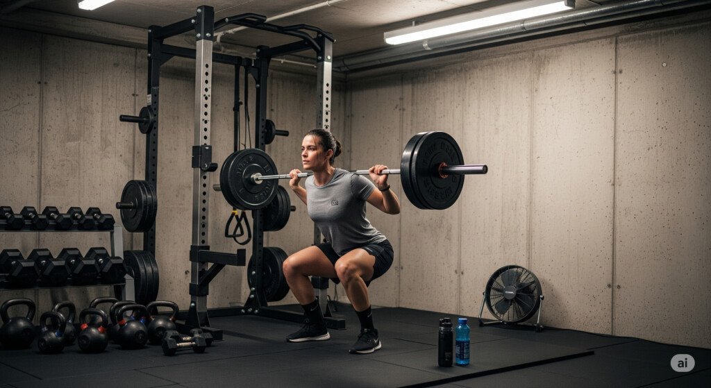 Bodyweight exercises like squats and push-ups help strengthen muscles without needing any gym equipment