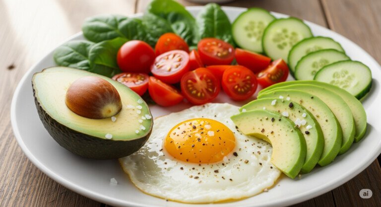Low carb vs low fat diet breakfast example for weight loss