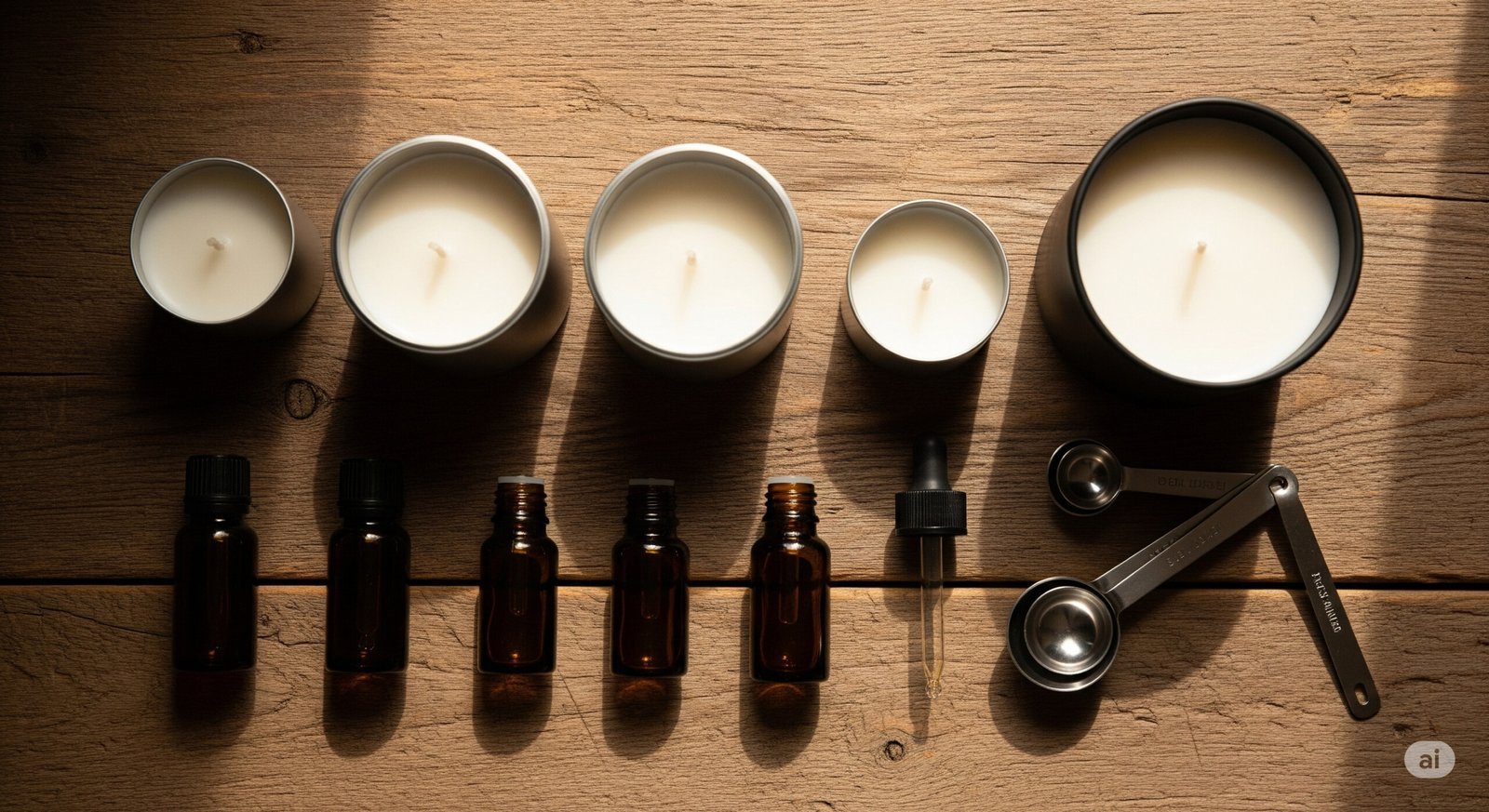 How much essential oil to add to candle with essential oils and candle-making tools