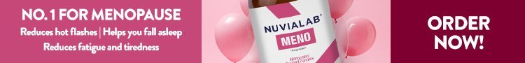 Nuvia Lab Meno supplement banner – natural relief for menopause symptoms