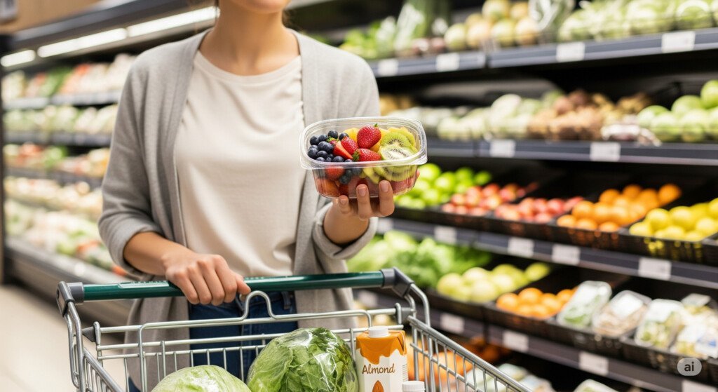 A person holding a healthy snack, demonstrating practical strategies to overcome cravings in everyday life