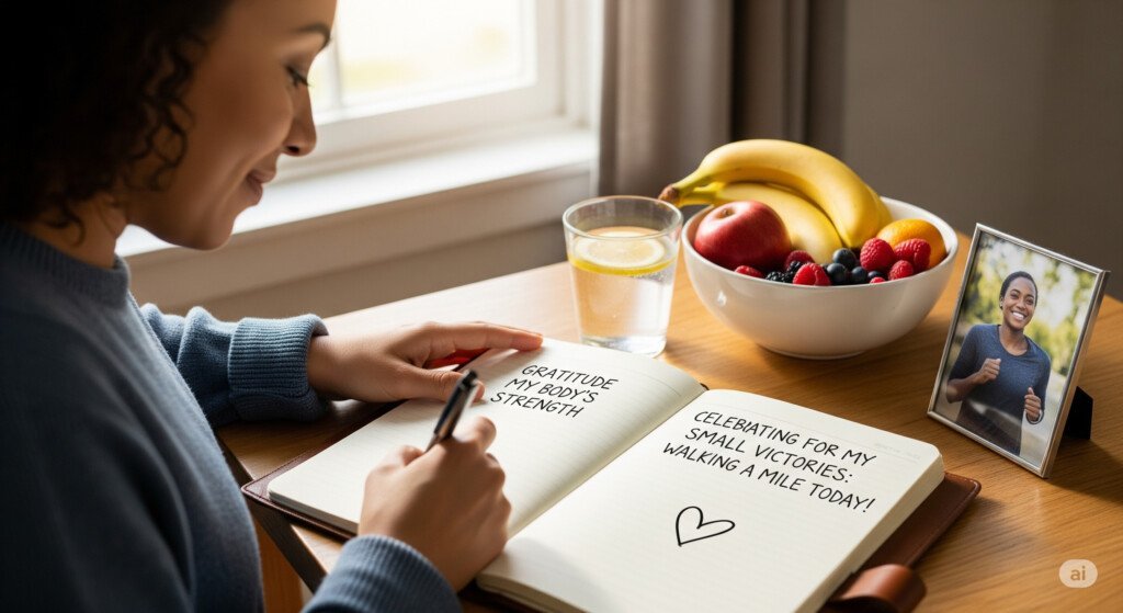 A person journaling, symbolizing the importance of mindset in achieving sustainable weight loss