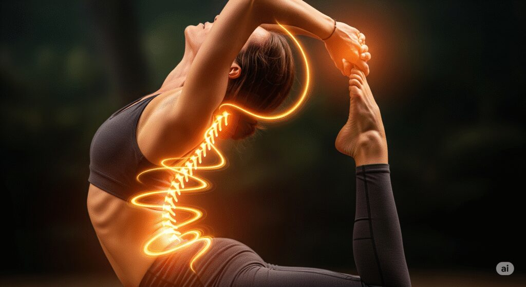 Why is Kundalini yoga dangerous? A practitioner experiencing the rise of energy through their body during a Kundalini session.