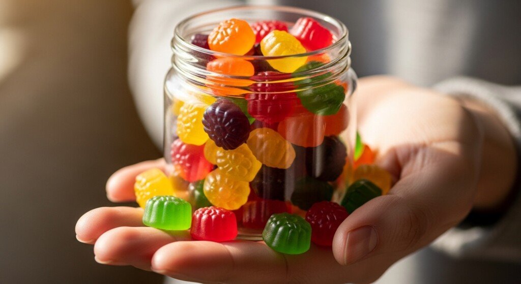 Chewable creatine gummies supplement for convenient daily muscle support