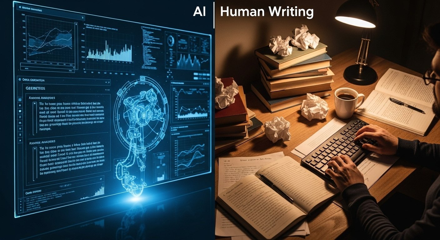 AI Writing Tools vs Human Writing real performance comparison