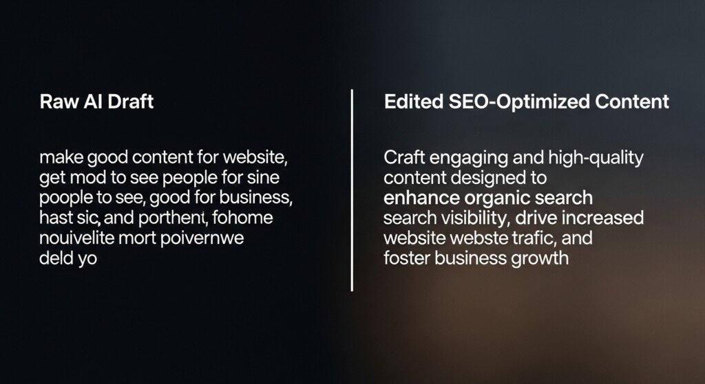 Do AI writing tools hurt SEO when misused? Comparison showing how do AI writing tools hurt SEO only with bad workflows