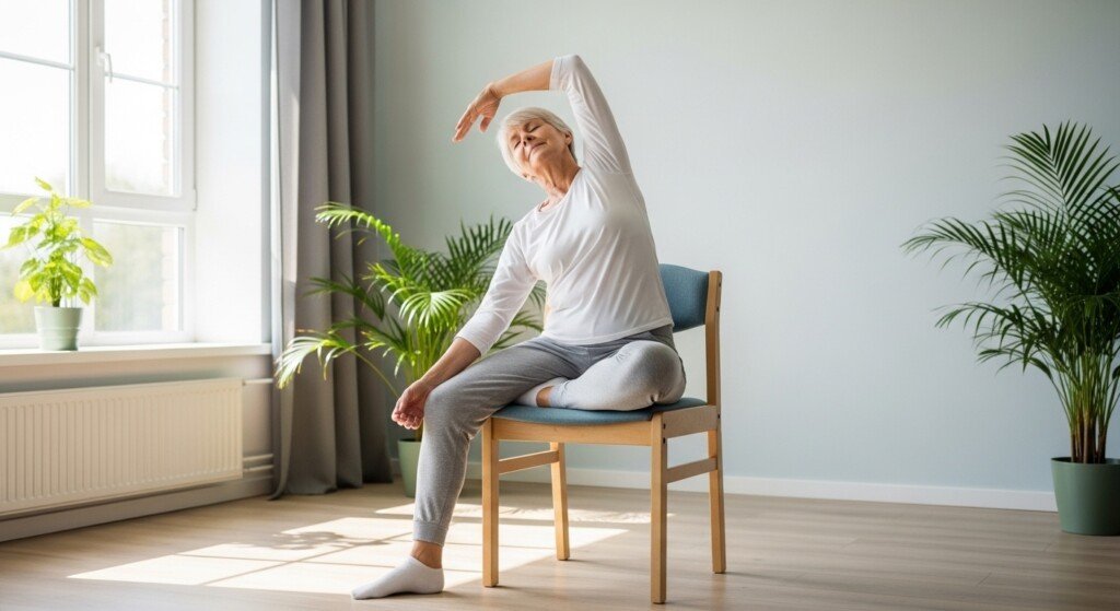 chair yoga for seniors gentle seated yoga exercise