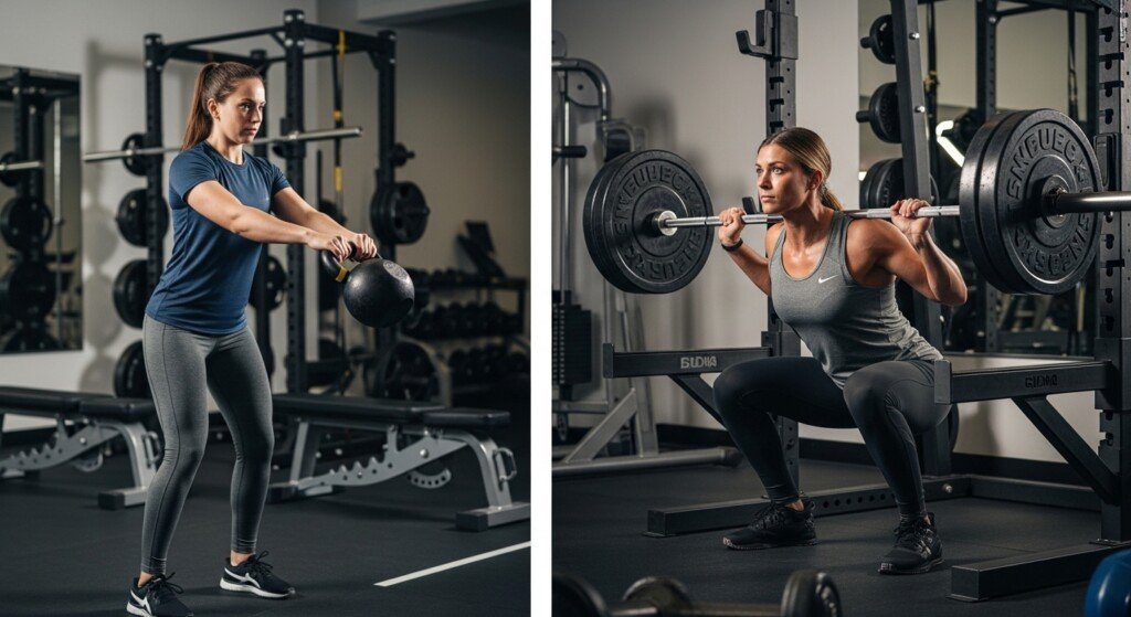 kettlebells vs barbells fat burning comparison