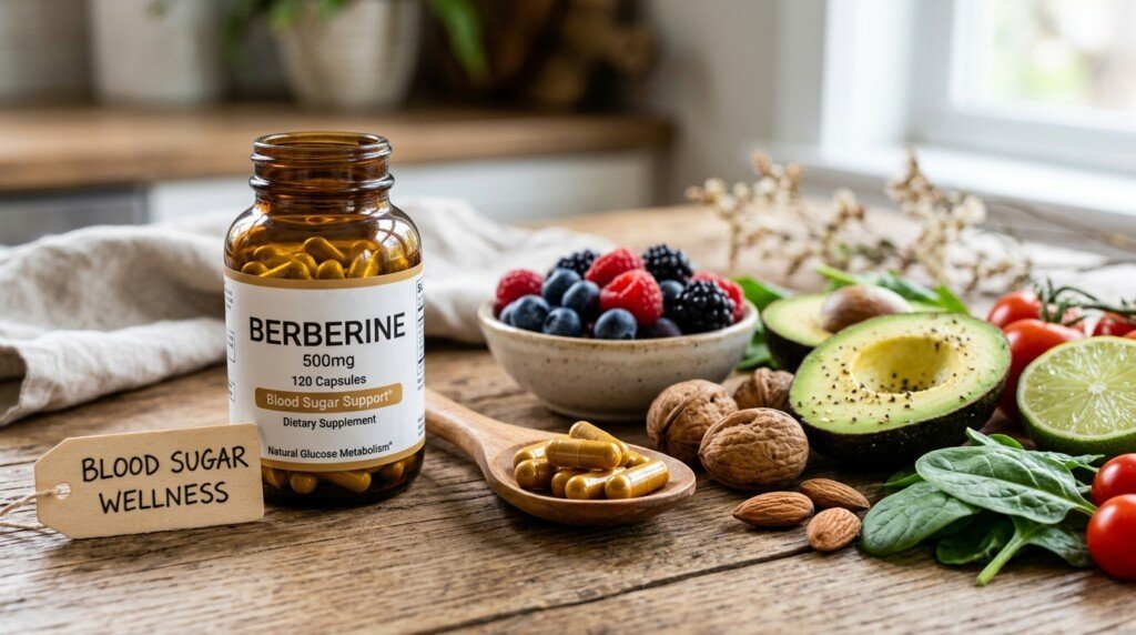 Berberine supplement commonly discussed as a natural Ozempic alternative