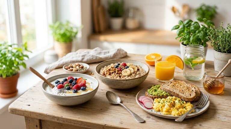 Best Breakfast for Weight Loss with protein fiber and whole foods