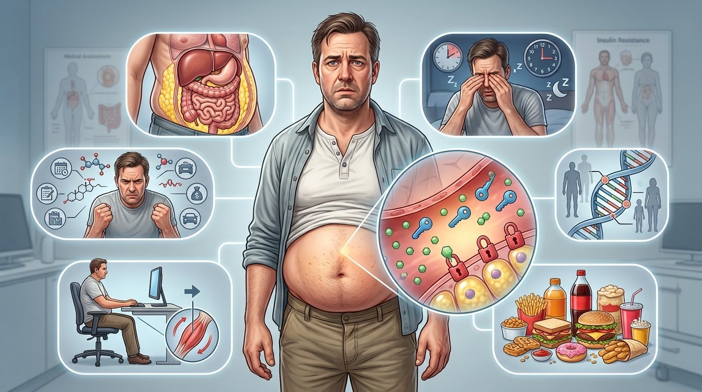 Causes of Insulin Resistance and common risk factors