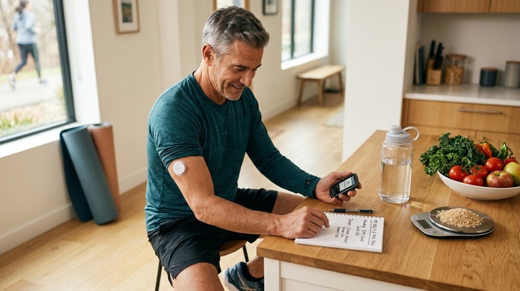 Healthy lifestyle habits supporting diabetes management and belly fat reduction