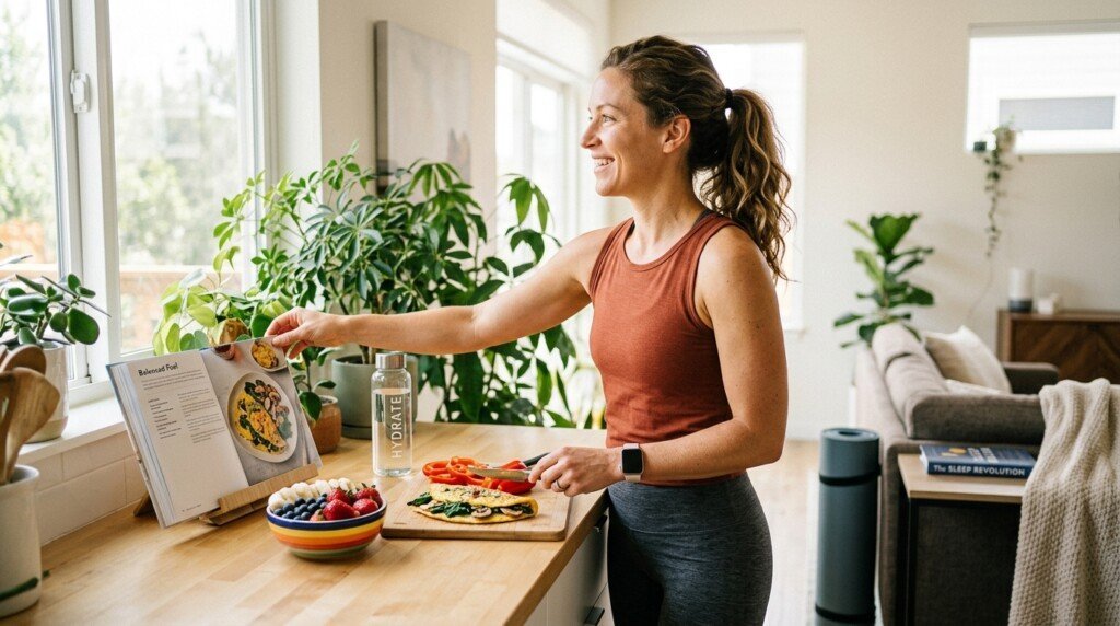 Healthy lifestyle supporting metabolism and long-term weight management