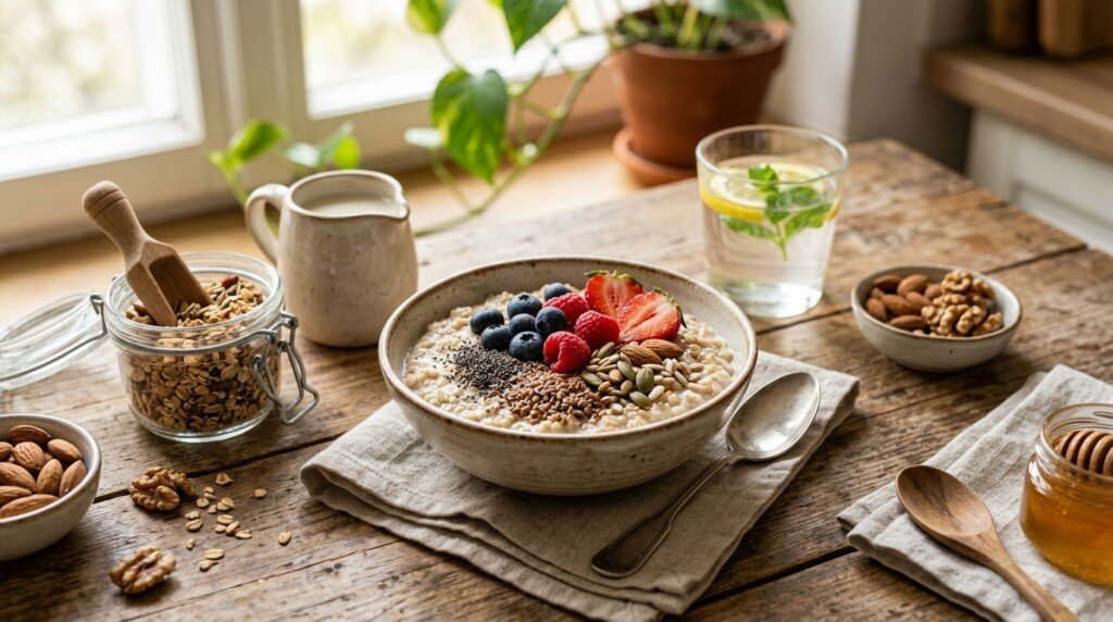 High-fiber breakfast foods for appetite control