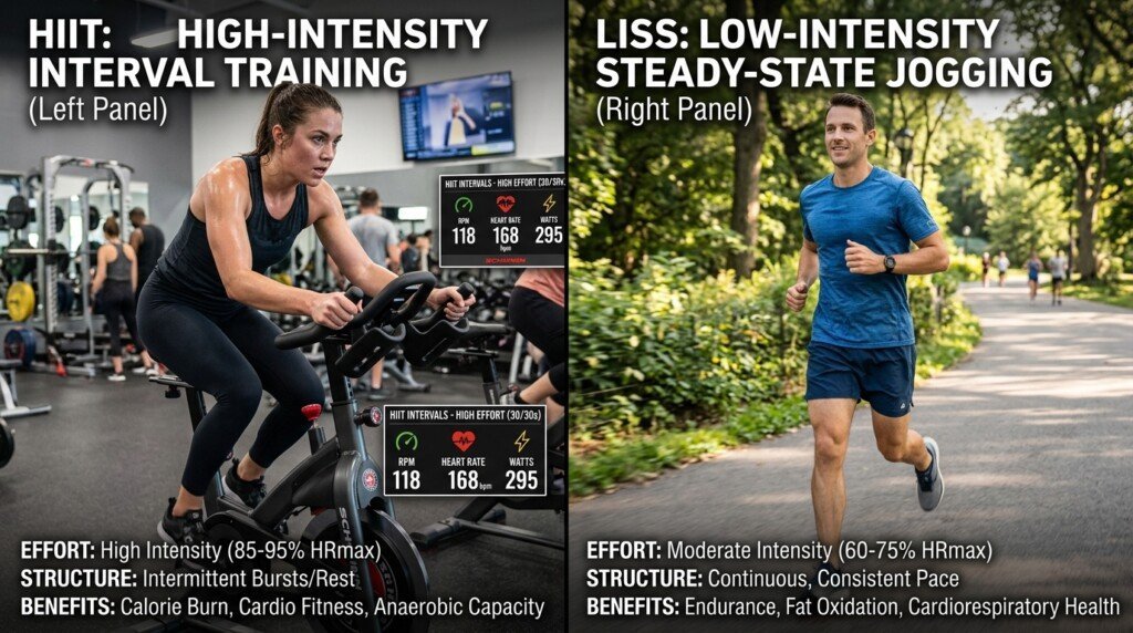 HIIT compared with traditional cardio for visceral fat
