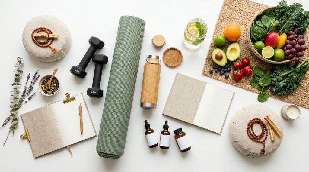 Holistic wellness topics including yoga nutrition fitness supplements and healthy living