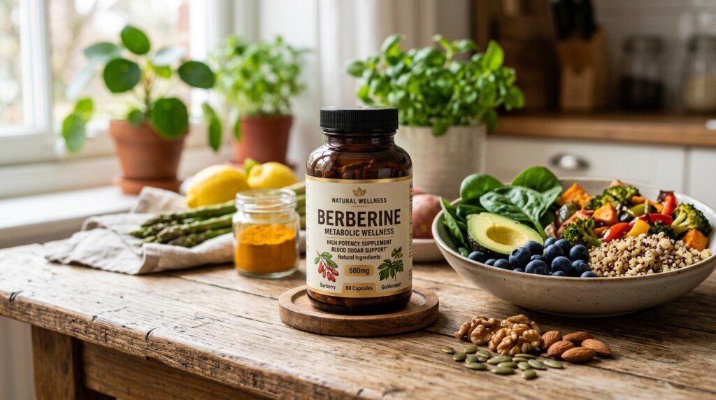 Berberine supporting metabolic health and insulin sensitivity