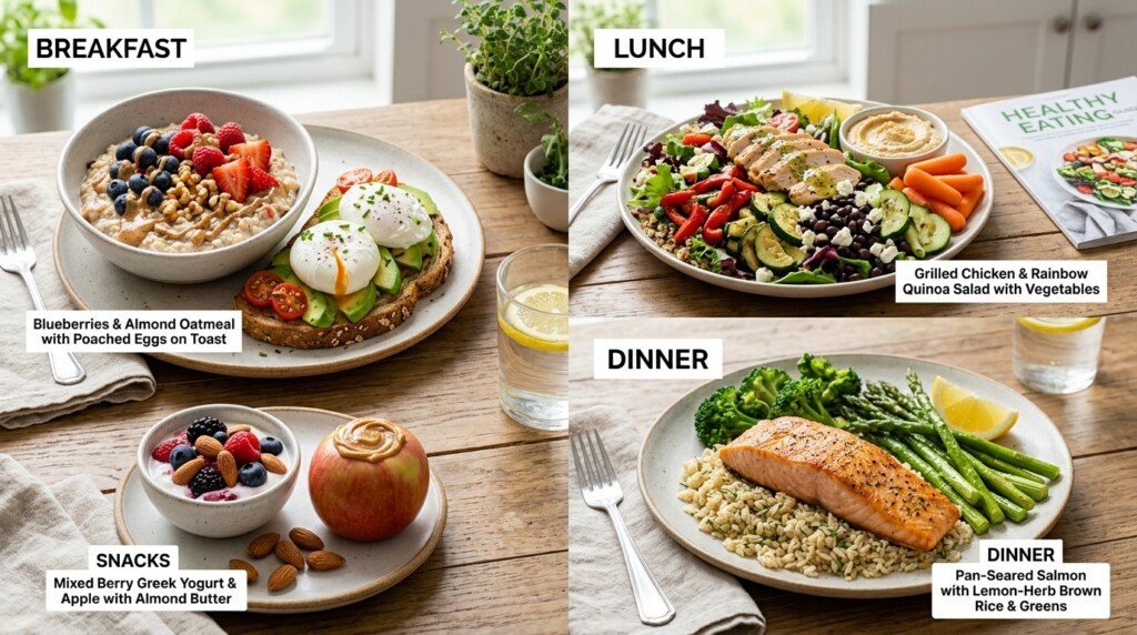 Best Foods for Insulin Resistance one-day meal plan