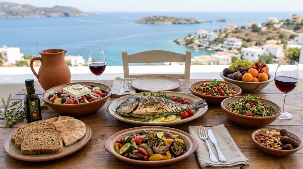 Mediterranean diet foods for visceral fat reduction