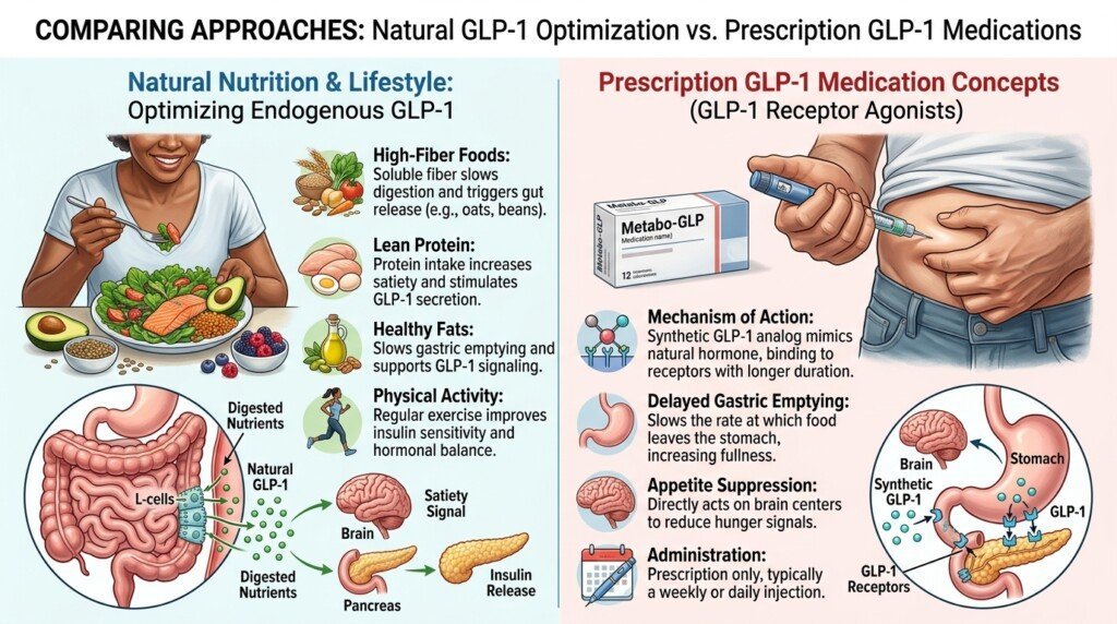 Differences between natural ingredients and Ozempic mechanisms
