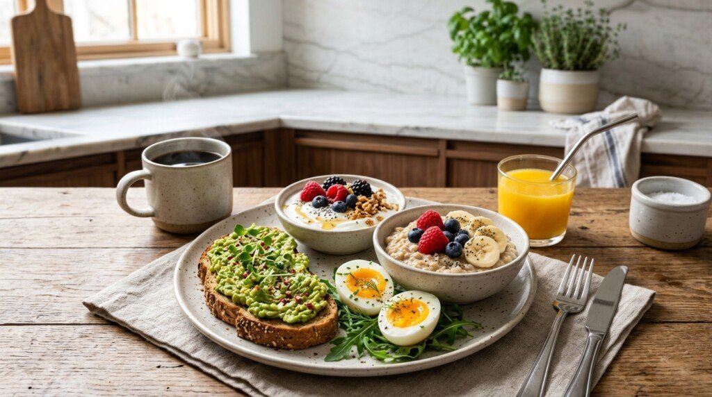 Morning Routine for Insulin Resistance with a protein-rich breakfast