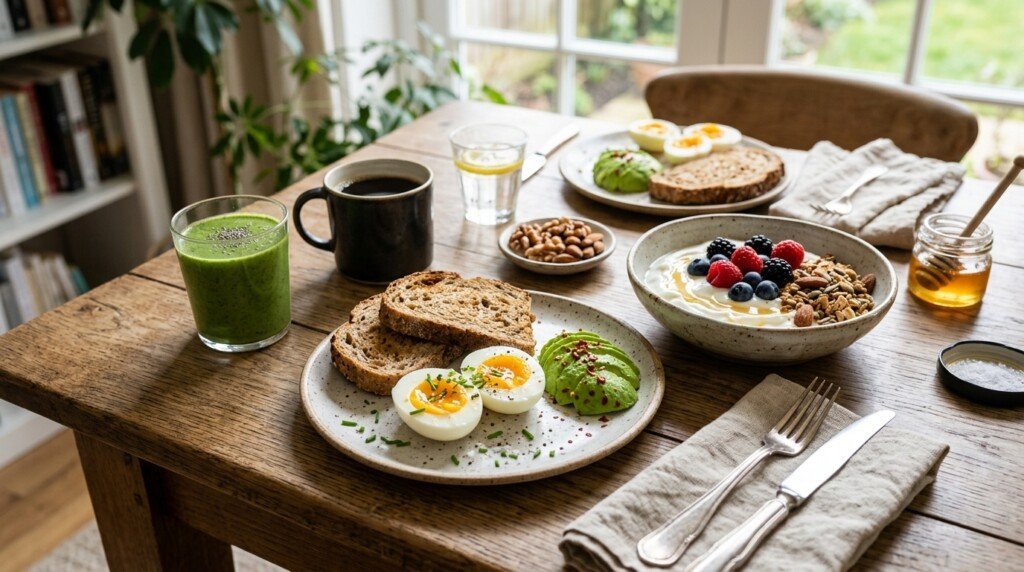 High-protein breakfast supporting satiety and weight management