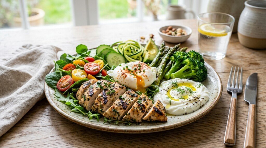 Protein-rich foods supporting satiety and appetite management