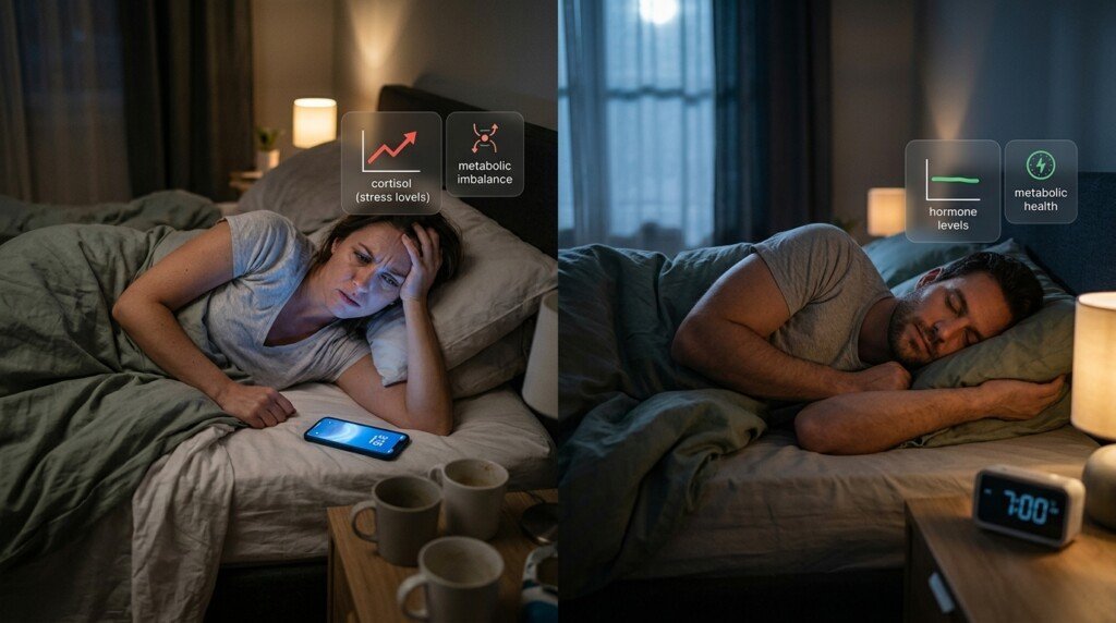 Stress and Insulin Resistance affected by poor sleep