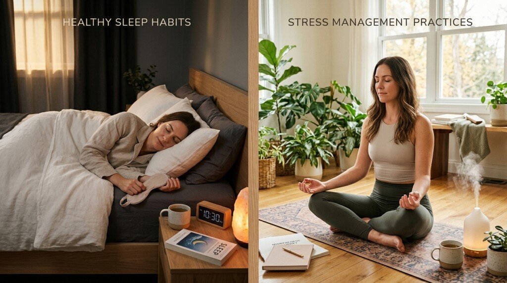 Sleep and stress influencing appetite regulation and metabolic health