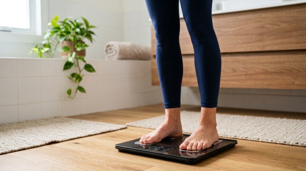 Smart scale estimating visceral fat level