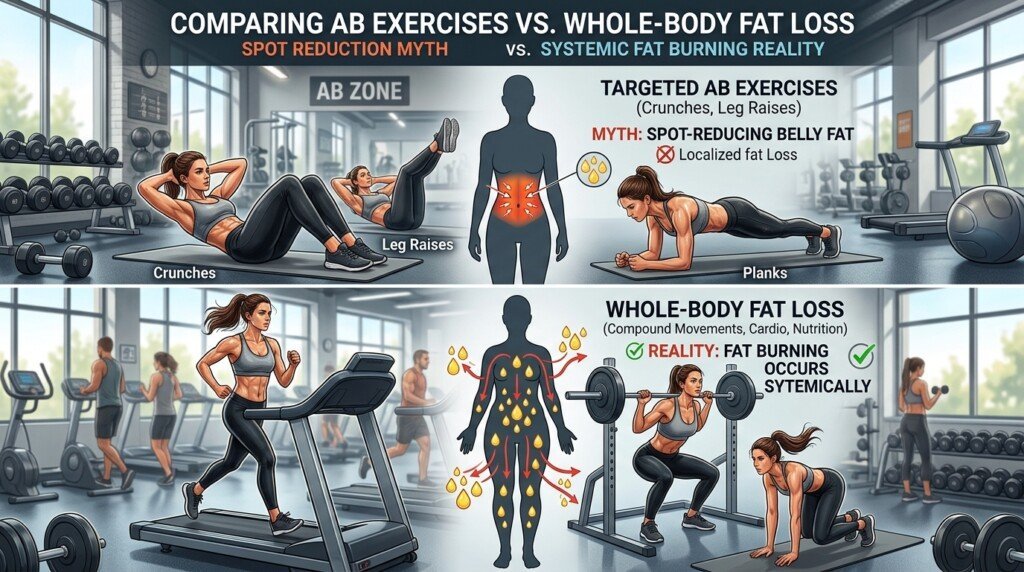 Spot reduction myth explained for body fat loss