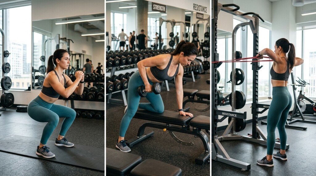 Beginner strength training for visceral fat reduction