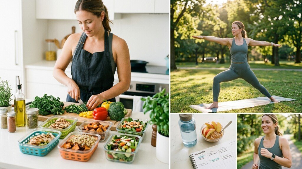Healthy lifestyle habits supporting appetite control and weight management