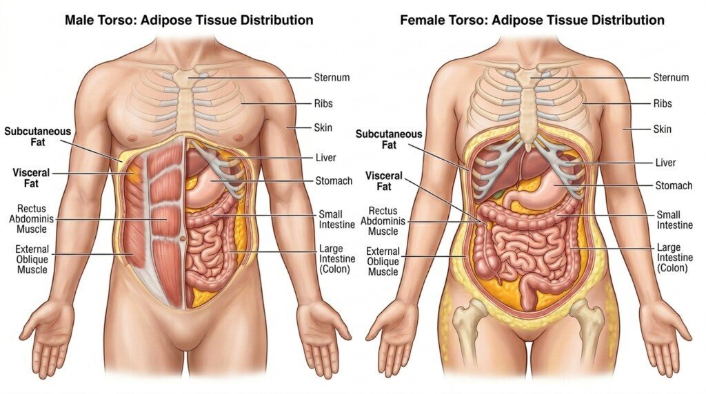 Two types of belly fat explained