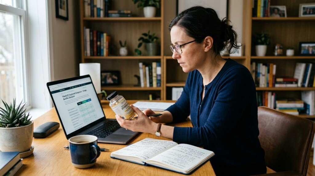 Person researching berberine vs Ozempic weight loss options