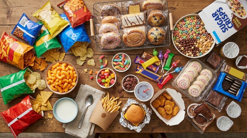 Foods to Avoid With Insulin Resistance including ultra-processed foods