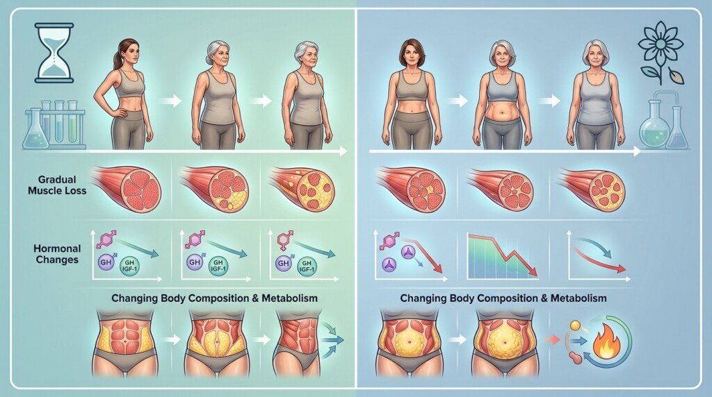 Aging and menopause effects on metabolism