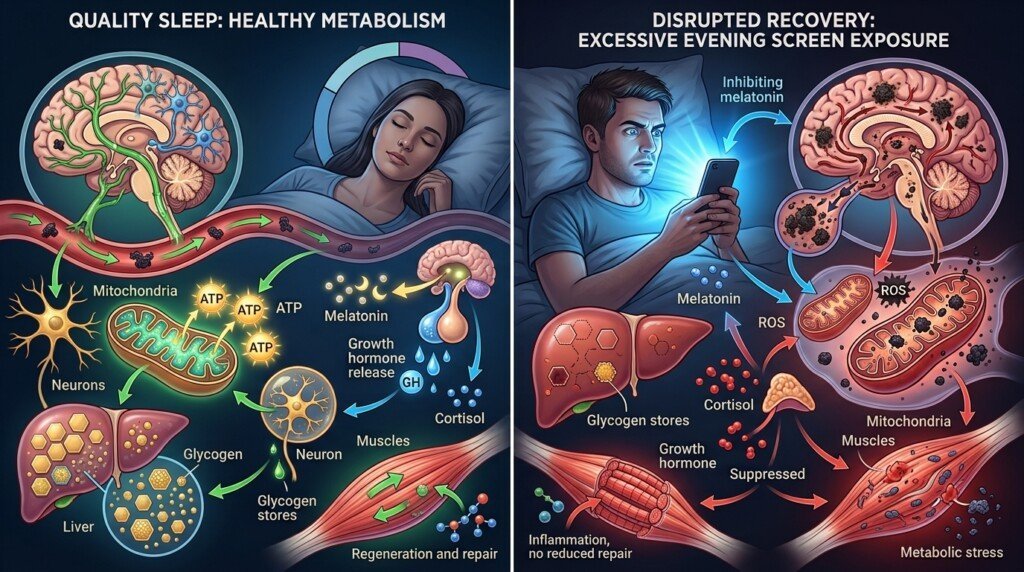 Blue light and metabolism connection