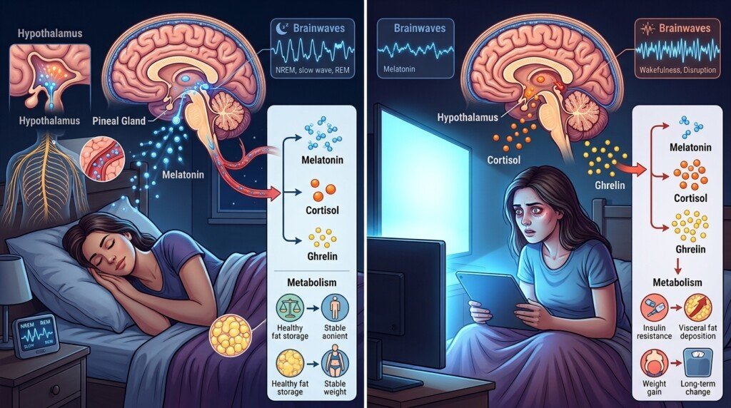Scientific relationship between blue light and weight loss