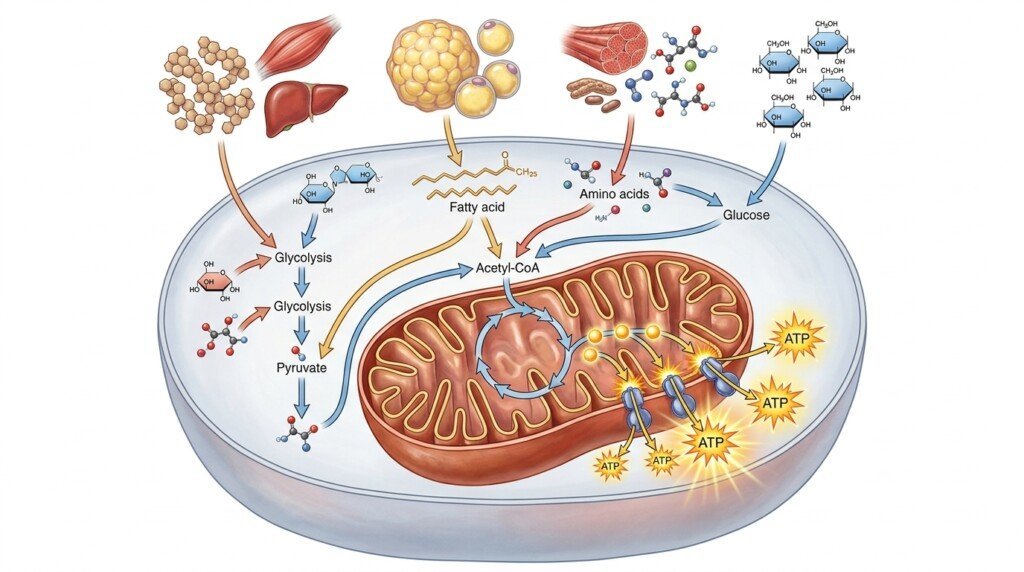 Where Does Your Body Get Energy in a Calorie Deficit glycogen