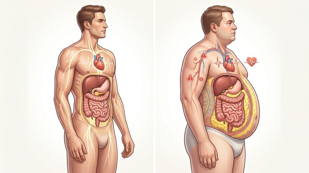 Body fat percentage and health risks